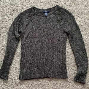 Chaps black and silver knitted sweater